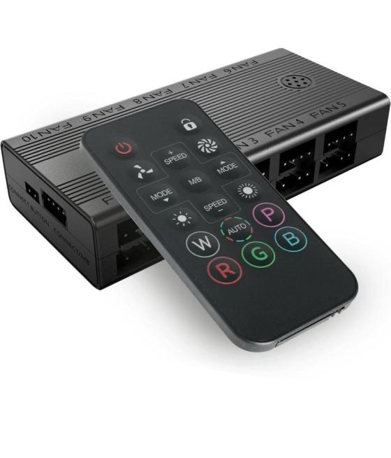 Controlador hub remoto mars gaming mf-hub para ventiladores argb