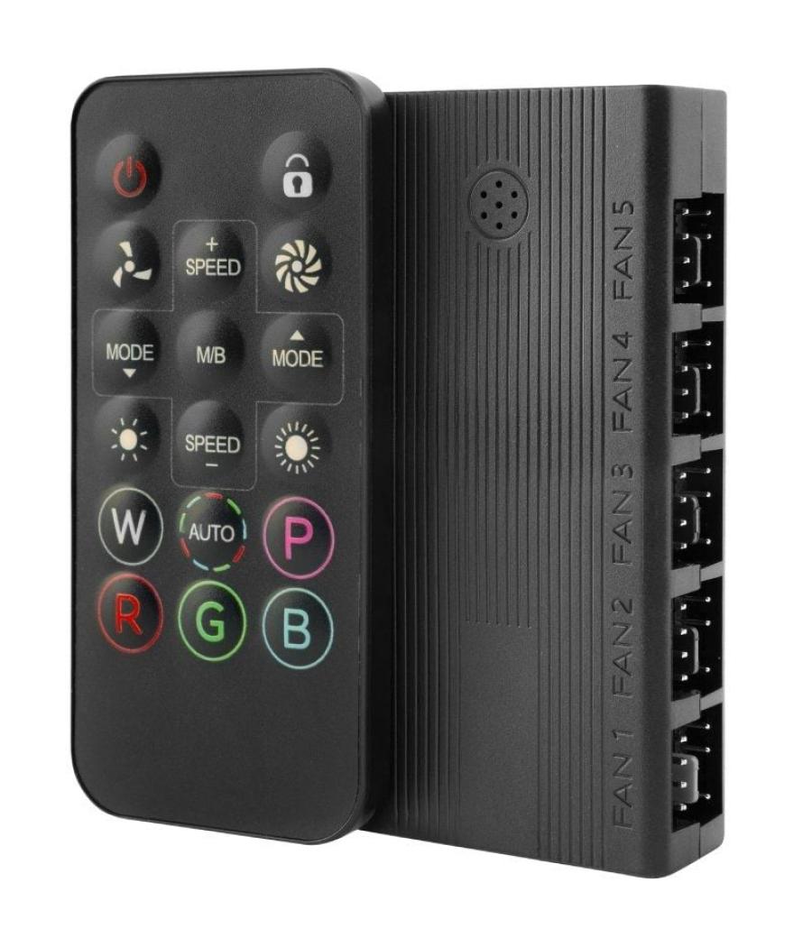 Controlador hub remoto mars gaming mf-hub para ventiladores argb