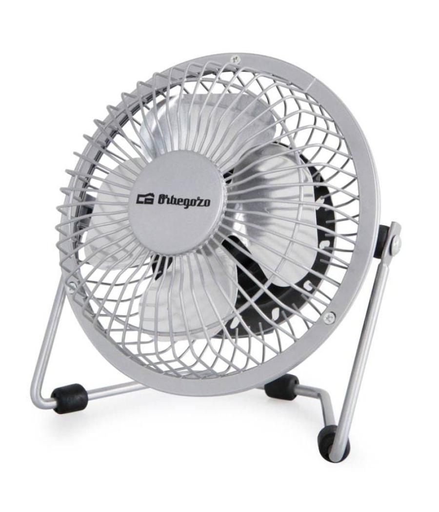 Mini ventilador usb orbegozo pw 1025/ plata