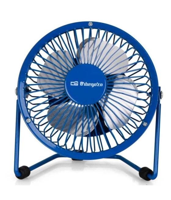 Mini ventilador usb orbegozo pw 1026/ azul