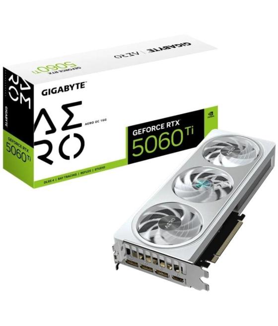 Tarjeta gráfica gigabyte geforce rtx 5060 ti aero oc/ 16gb gddr7