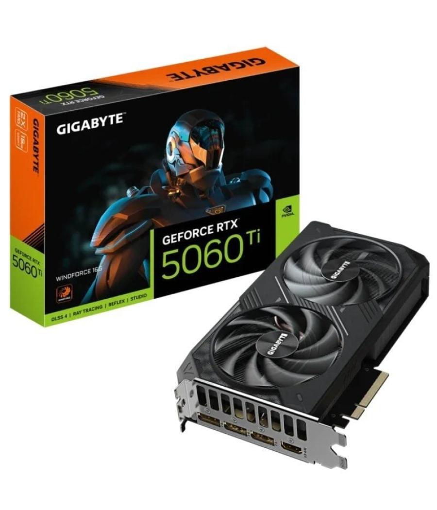 Tarjeta gráfica gigabyte geforce rtx 5060 ti windforce/ 16gb gddr7