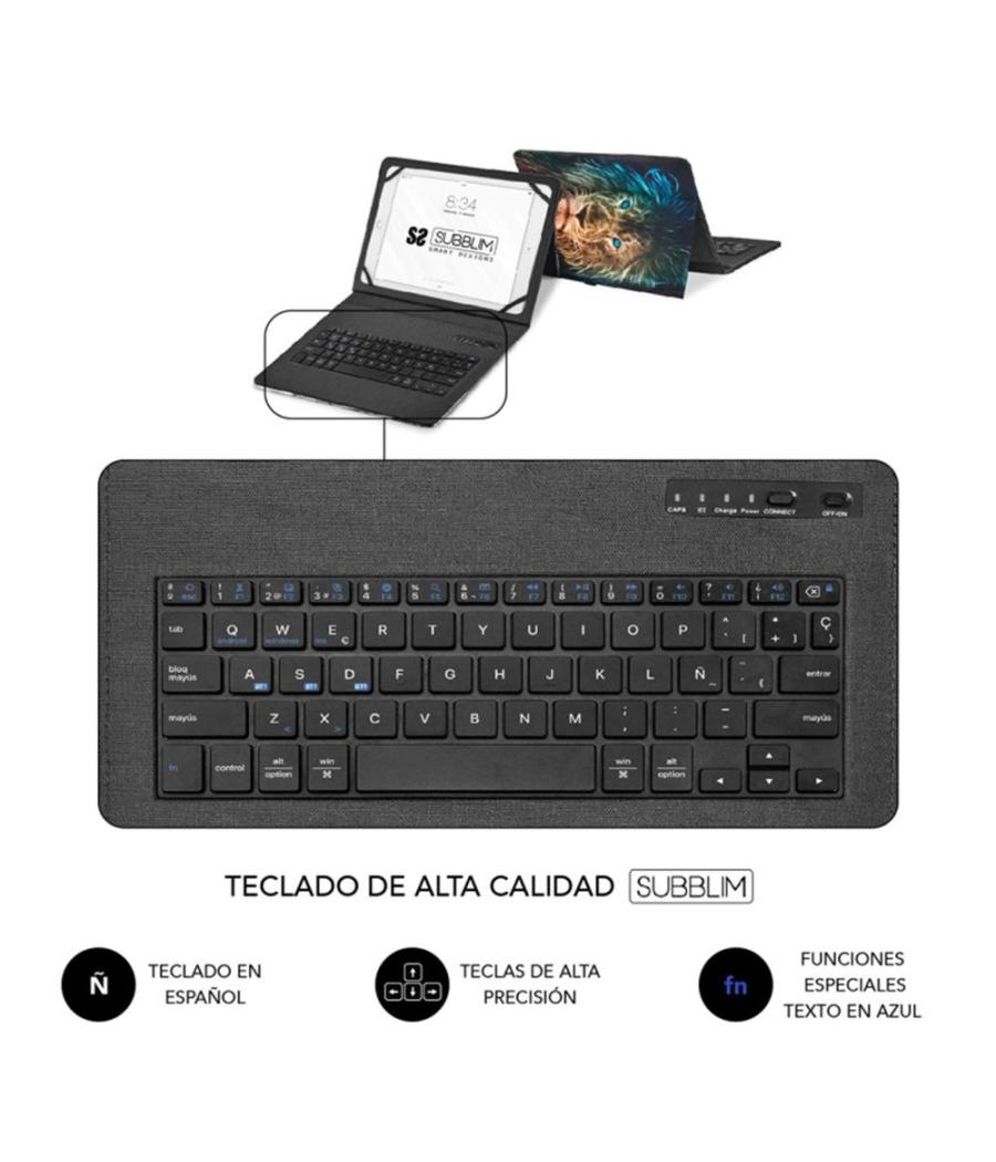 Funda + teclado subblim keytab pro 11 pulgadas trendy leon