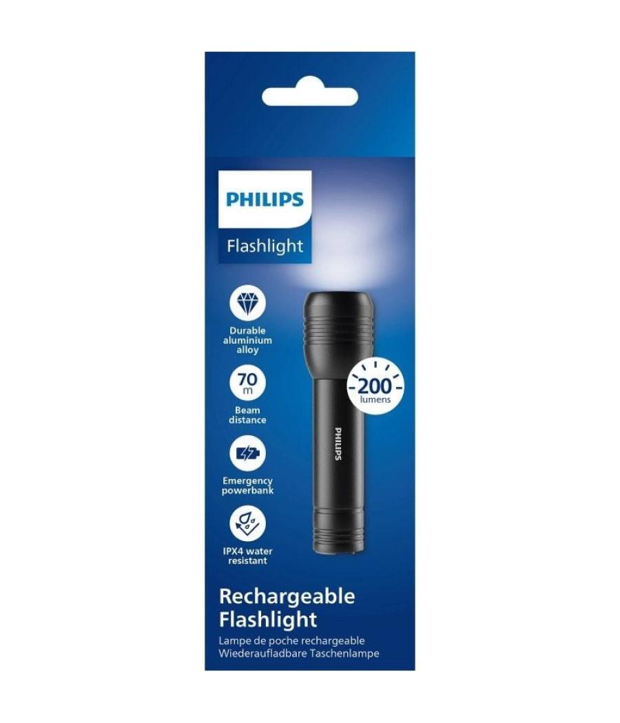 Linterna philips sfl7003r/ batería recargable