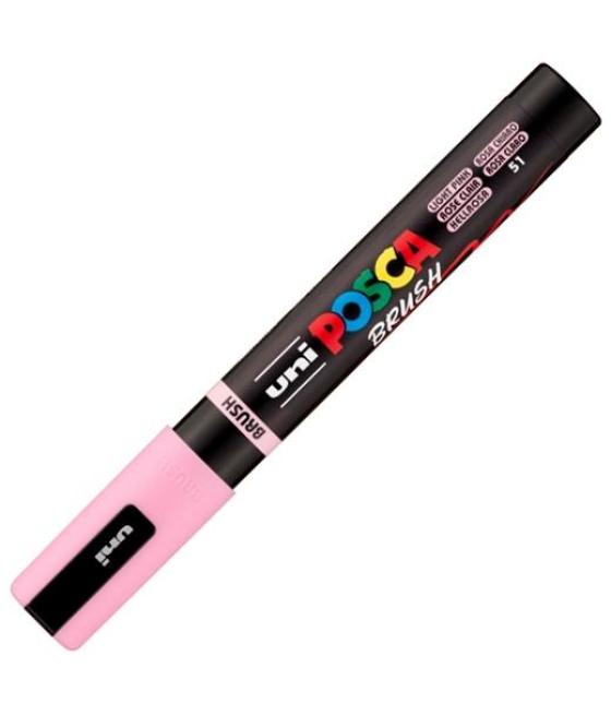 Posca marcador pc-5br brush punta m semiflexible rosa claro