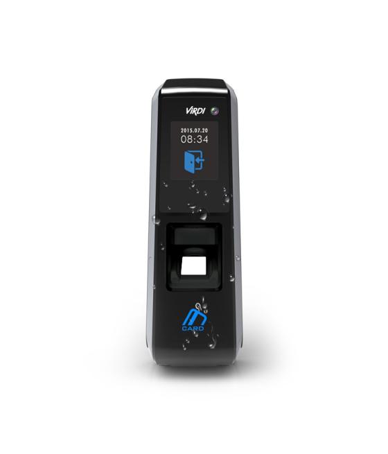 Lector biométrico ViRDI para Control de Acceso y Presencia con lector de tarjetas MIFARE 13,56MHz y pantalla táctil inco