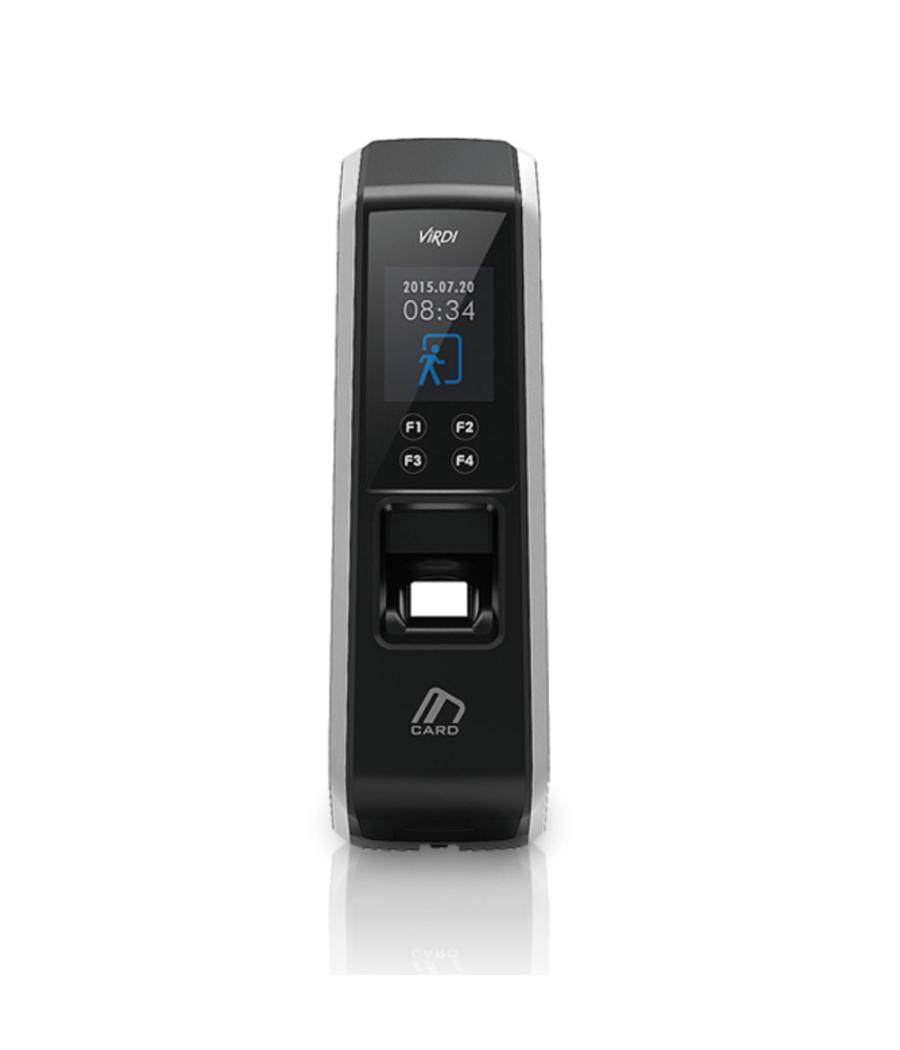 Lector biométrico ViRDI para Control de Acceso y Presencia con lector de tarjetas MIFARE 13,56MHz y pantalla táctil de 1 Lector biométrico ViRDI para Control de Acceso y Presencia con lector de tarjetas MIFARE 13,56MHz y pantalla táctil de 1
