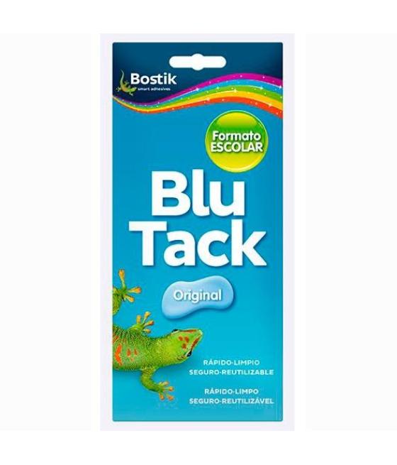 Bostik masilla adhesiva reutilizable blu tack original formato escolar 90gr azul