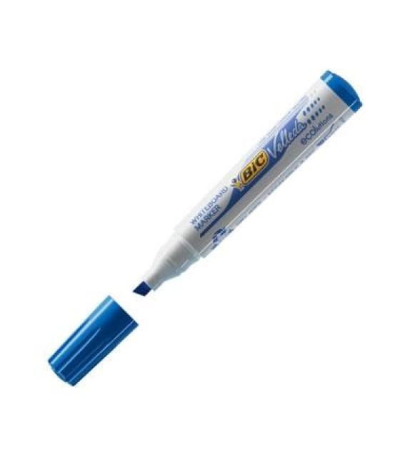 Velleda marcador pizarra blanca ecolutions 1751 punta biselada azul caja 12 ud