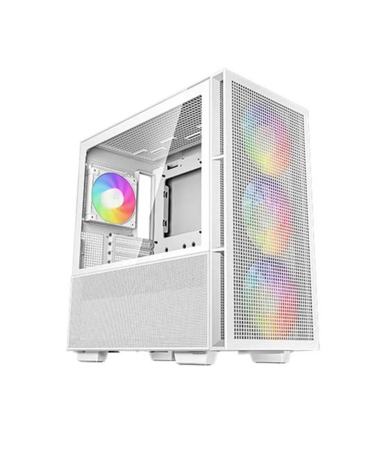 Caja ordenador gaming deepcool ch560 rgb e - atx cristal templado blanca