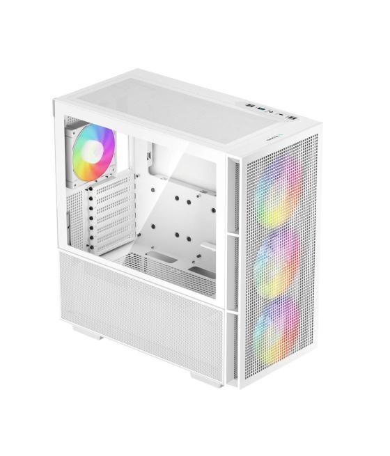 Caja ordenador gaming deepcool ch560 rgb e - atx cristal templado blanca