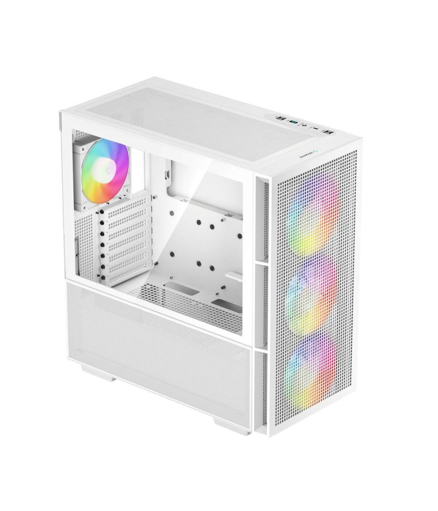 Caja ordenador gaming deepcool ch560 rgb e - atx cristal templado blanca