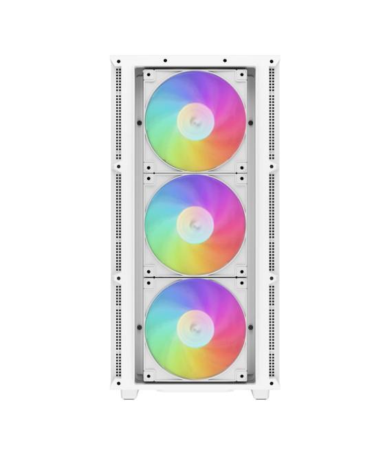 Caja ordenador gaming deepcool ch560 rgb e - atx cristal templado blanca