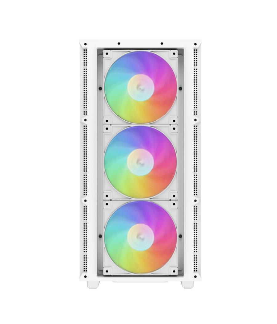 Caja ordenador gaming deepcool ch560 rgb e - atx cristal templado blanca