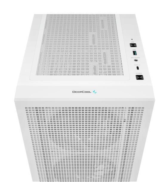 Caja ordenador gaming deepcool ch560 rgb e - atx cristal templado blanca