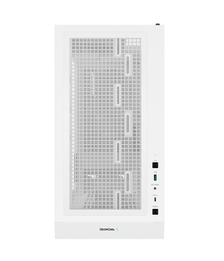 Caja ordenador gaming deepcool ch560 rgb e - atx cristal templado blanca