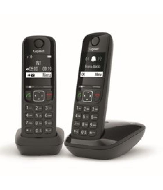 Telefono inalambrico gigaset as690 duo negro