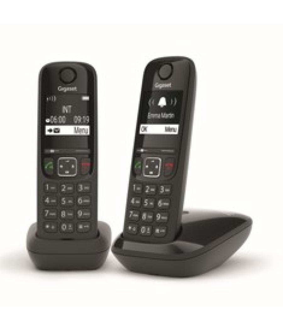 Telefono inalambrico gigaset as690 duo negro