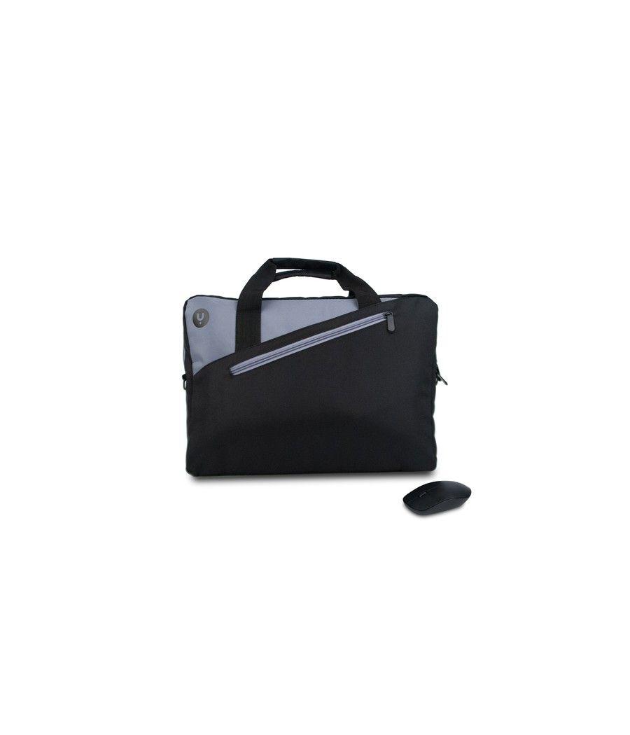NGS Monray Master Kit Black maletines para portátil 39,6 cm (15.6") Maletín Negro, Gris - Imagen 2