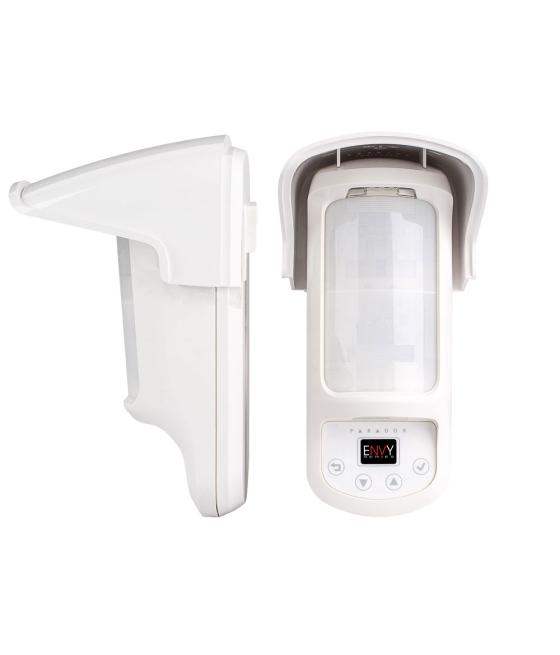 Detector infrarrojo de exterior de doble tecnología con antimasking