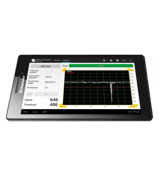 Tablet con software para programación de las barreras microondas DEM-662, DEM-663, DEM-664