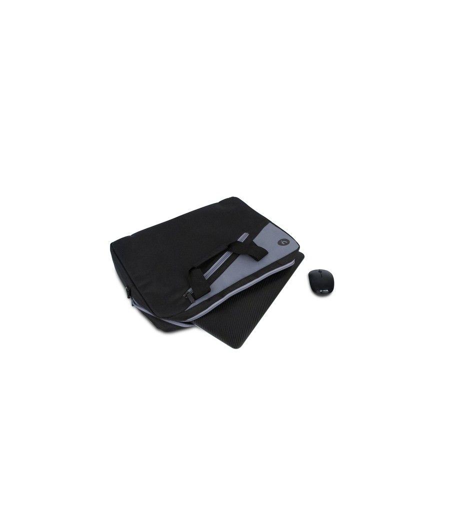 NGS Monray Master Kit Black maletines para portátil 39,6 cm (15.6") Maletín Negro, Gris - Imagen 3