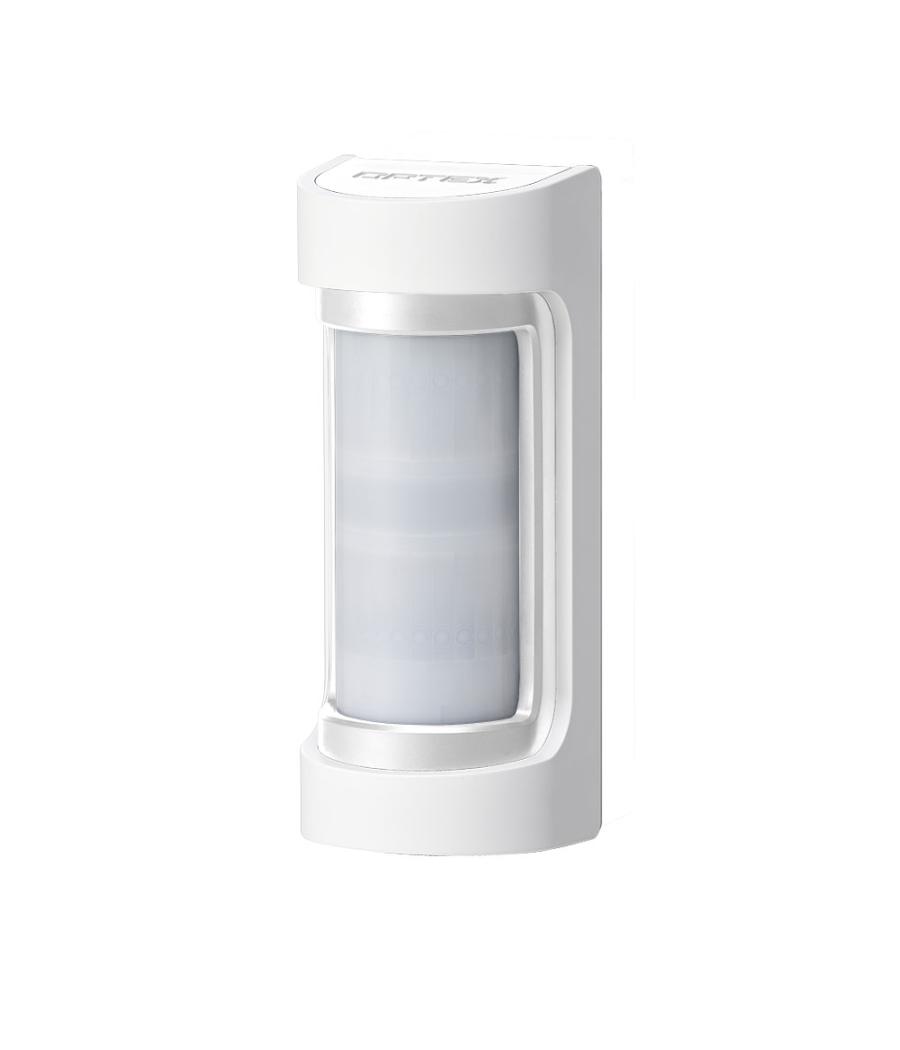 Detector doble tecnología (doble PIR y microndas 10,525 GHz) para exteriores de 12m, 90° de alcance Detector doble tecnología (doble PIR y microndas 10,525 GHz) para exteriores de 12m, 90° de alcance