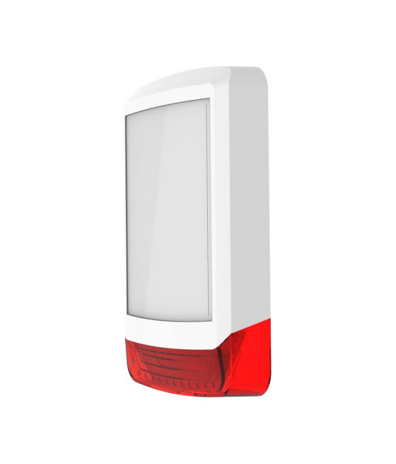Cubierta frontal Odyssey X1 en color blanco/rojo para base de sirena retroiluminada de exterior Odyssey X-B