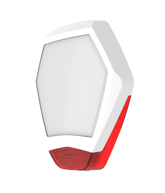 Cubierta frontal Odyssey X3 en color blanco/rojo para base de sirena retroiluminada de exterior Odyssey X-B