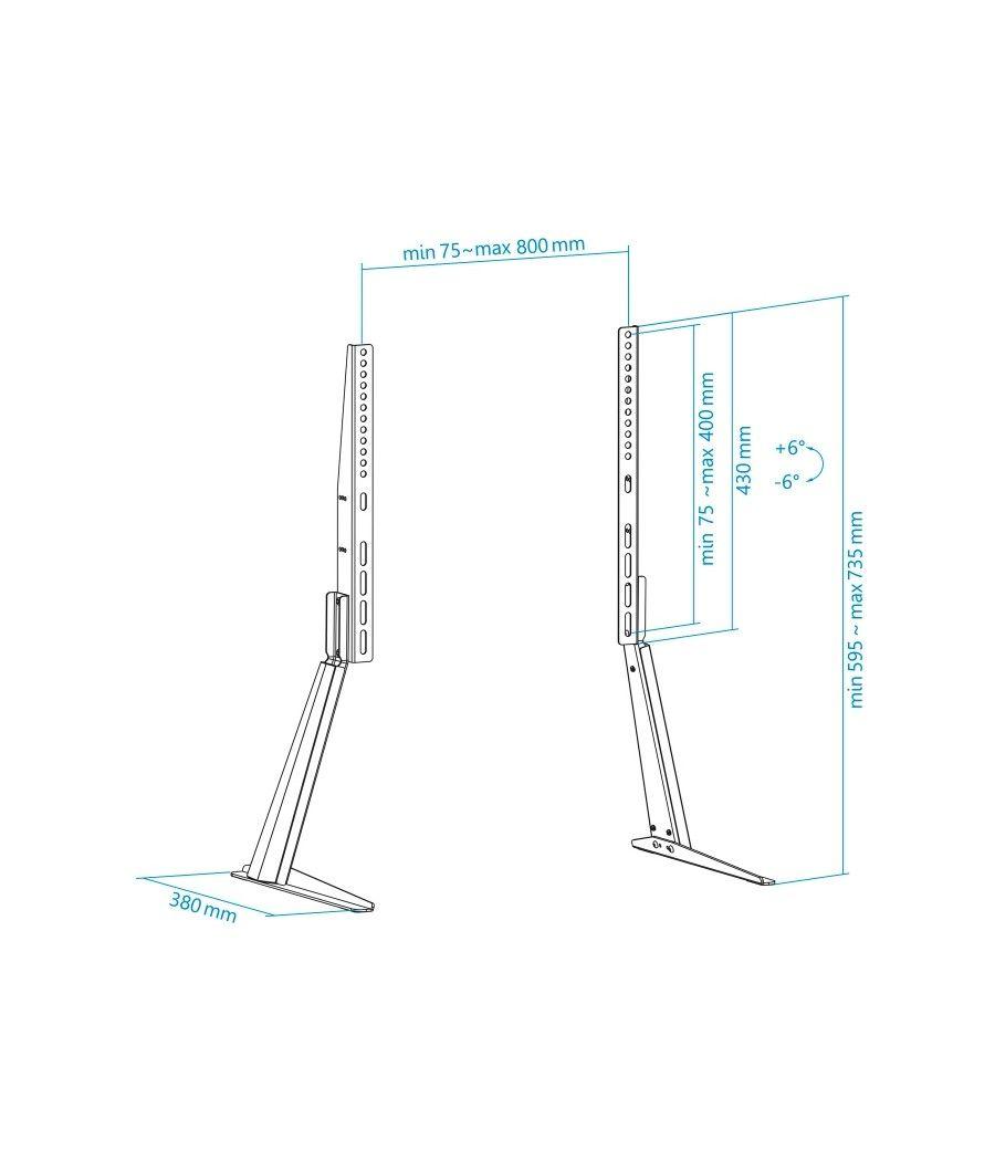 Tooq DB3270T-B Soporte mesa 32-70" Negro - Imagen 14