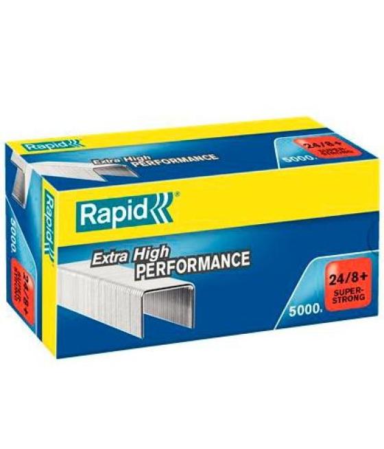 Rapid grapas 24/8+ súper strong galvanizada caja de 5000