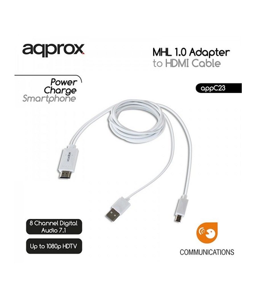 approx APPC23 Adaptador MHL 1.0 A Cable HDMI - Imagen 3