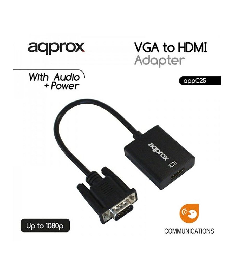 approx APPC25 Adaptador VGA A HDMI - Imagen 2
