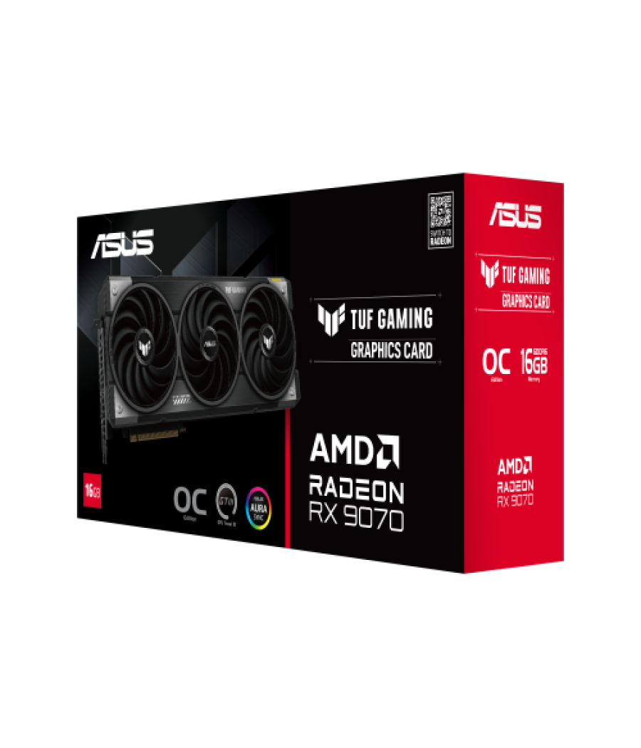 Asus tuf gaming tuf-rx9070-o16g-gaming amd radeon rx 9070 16 gb gddr6