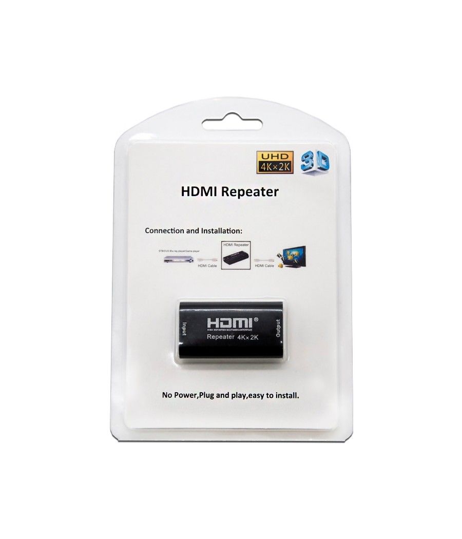 Nanocable Repetidor HDMI V1.4 A/H-A/H, Negro - Imagen 6
