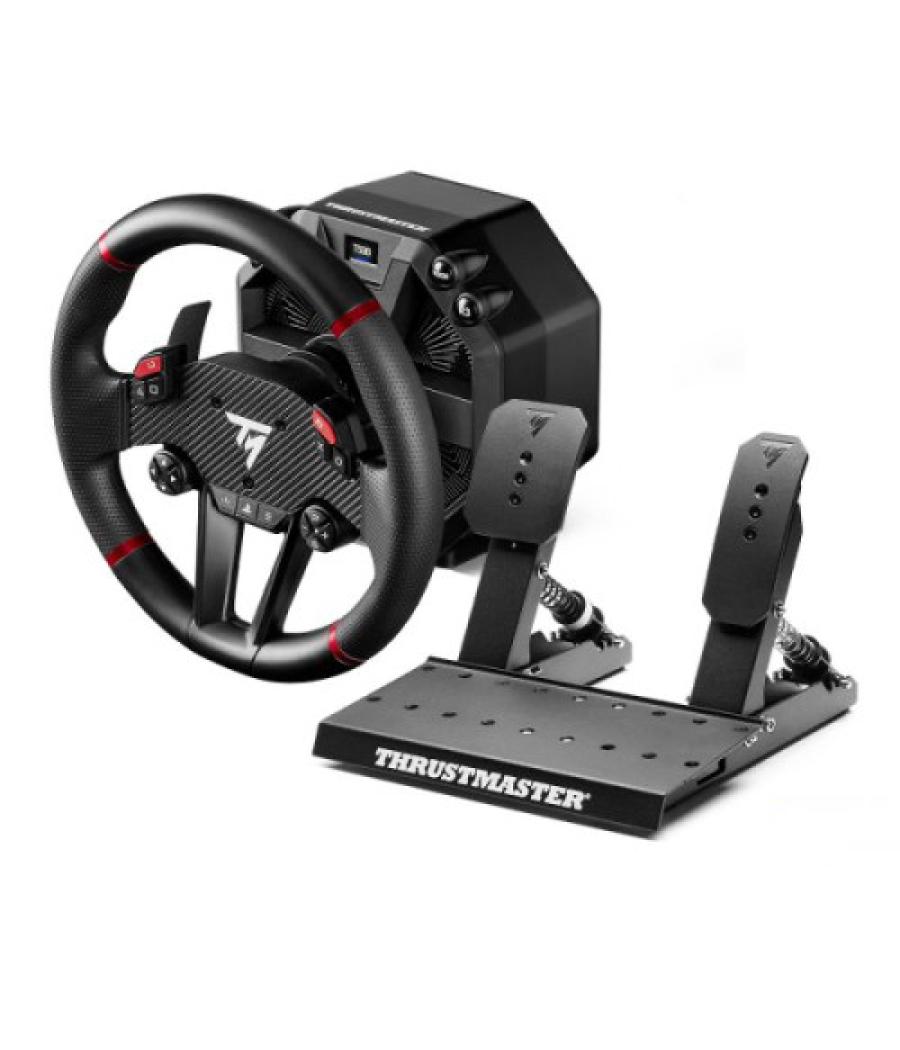 Thrustmaster t598 negro, rojo usb volante + pedales pc, playstation 4, playstation 5