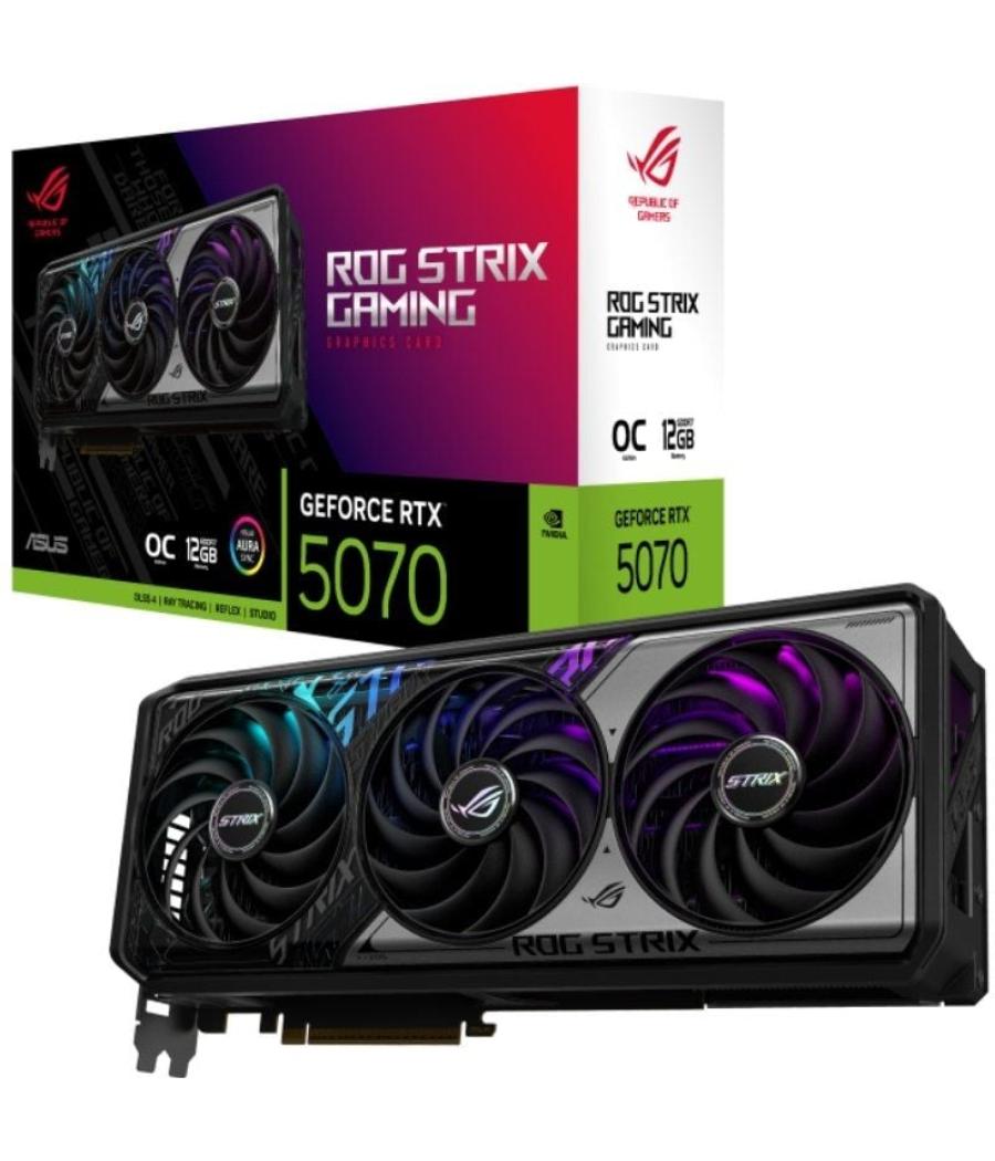 Tarjeta gráfica asus rog strix oc geforce rtx 5070ti/ 12gb gddr7