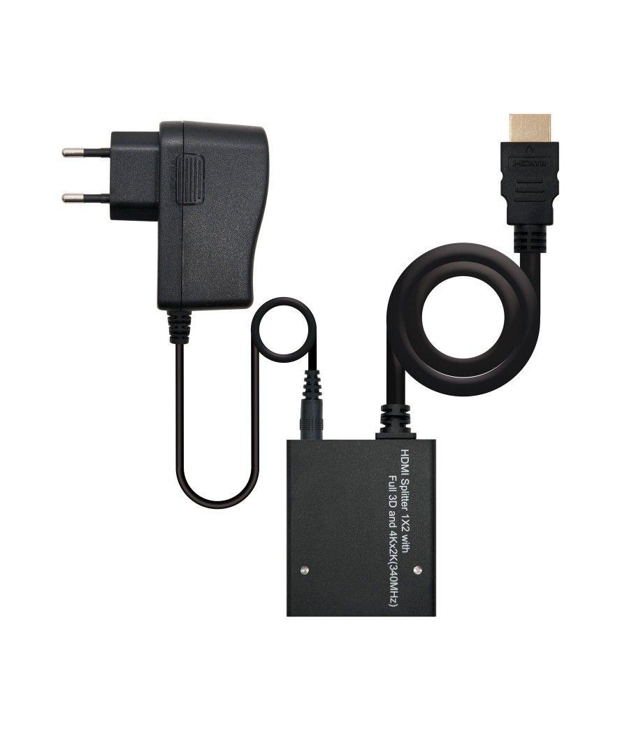 Nanocable Splitter HDMI 1x2 con alimentacion, 50cm - Imagen 5