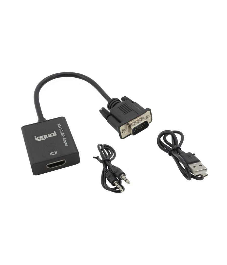 iggual Adaptador VGA a HDMI + audio + microUSB - Imagen 6
