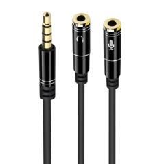 Ewent Cable Audio Jack 3,5/M-2 Jack 3,5/H -0,30mt - Imagen 4