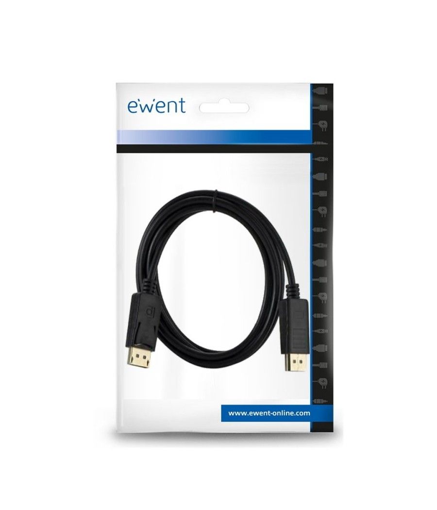 Ewent Cable Displayport 4k @ 60hZ, A/A AWG28, 3mt - Imagen 3