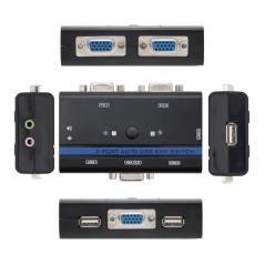 Nanocable KVM Switch VGA USB 1u-2PC+Cable - Imagen 5
