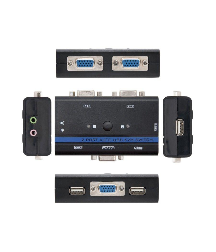Nanocable KVM Switch VGA USB 1u-2PC+Cable - Imagen 5