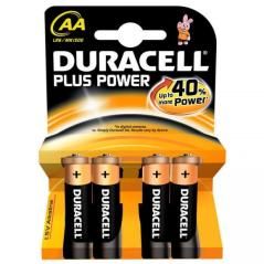 Duracell Pila Alcalina Plus Power LR6 AA Pack-4