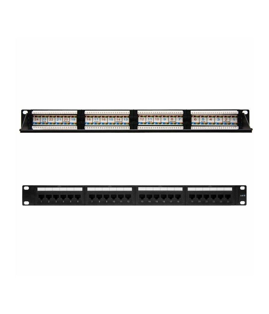 Nanocable Panel Parcheo 24P CAT.6 UTP 19"1U Dual - Imagen 5