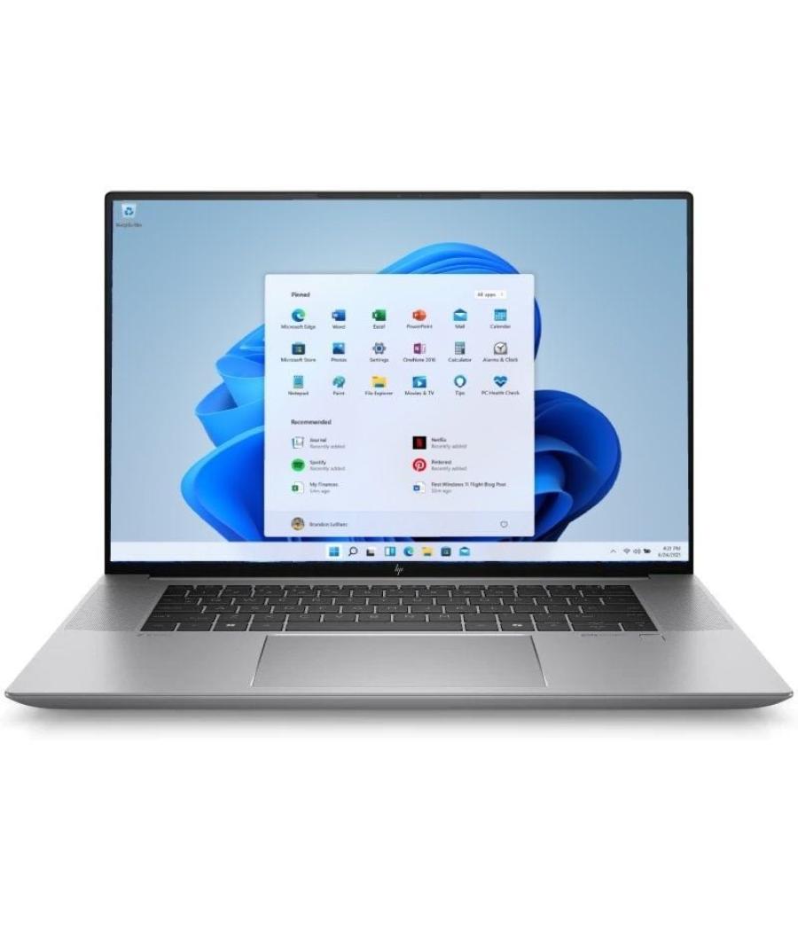 Portátil workstation hp zbook studio g11 98l30et intel core ultra 9-185h/ 32gb/ 1tb ssd/ nvidia rtx 3000 ada/ 16'/ win11 pro