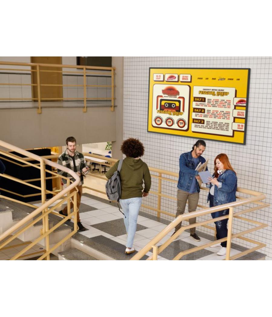 Viewsonic CDE9830 pantalla de señalización 2,49 m (98") Wifi 500 cd / m² 4K Ultra HD Negro Procesador incorporado Android 11