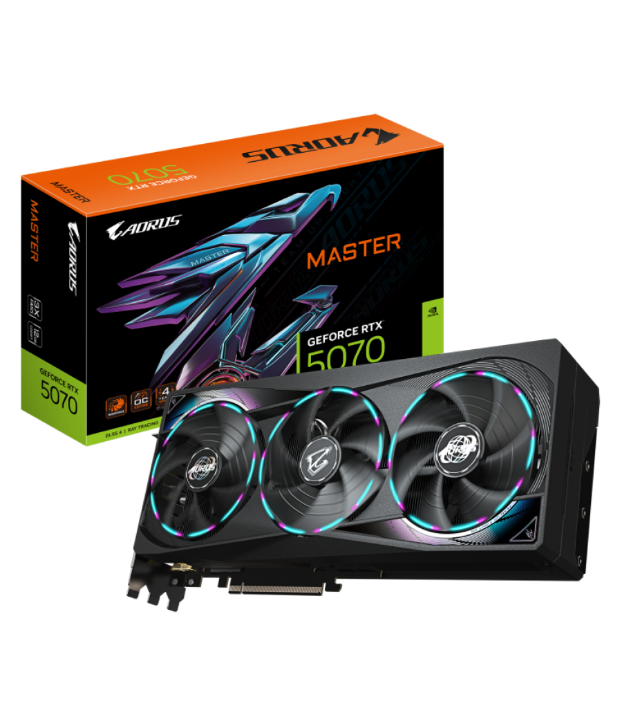 Tarjeta grafica gigabyte 5070 aero oc 12gb negro gddr7