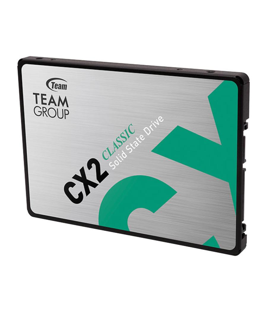 Disco duro interno solido hdd ssd 2.5 pulgadas 1tb sata3 teamgroup cx2 lectura 540mb - s escritura 490mb - s t253x6001t0c101