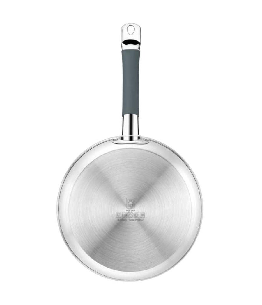 Sartén bra master a451424/ 24cm/ acero inoxidable/ apta para inducción